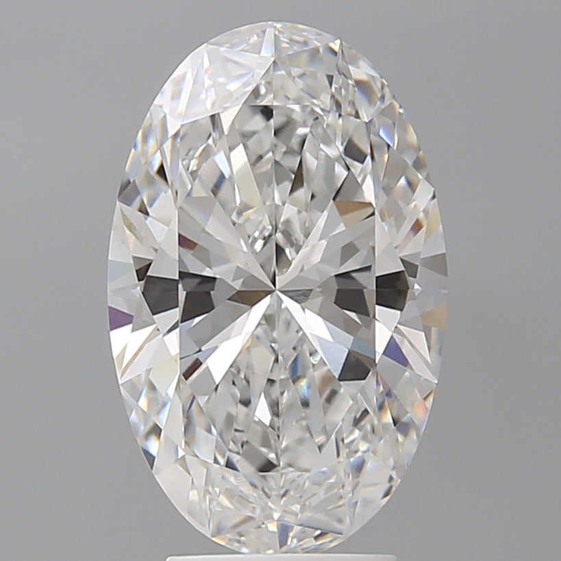 4.02 Carat Oval Shaped, Ideal Cut, E Color, VVS2 Clarity, IGI Certified Lab Grown Diamond