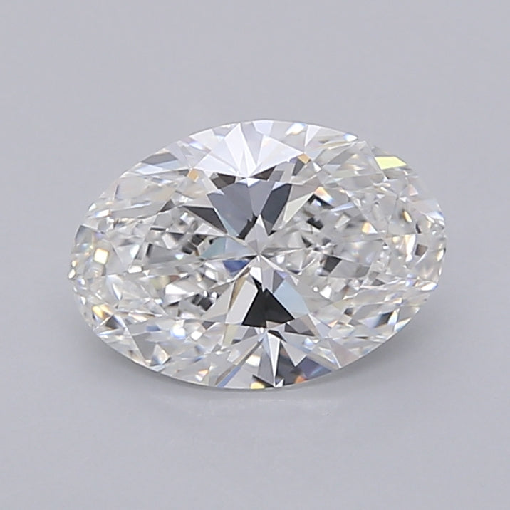 1.54 Carat Oval Shaped, Ideal Cut, D Color, VVS2 Clarity, IGI Certified Lab Grown Diamond