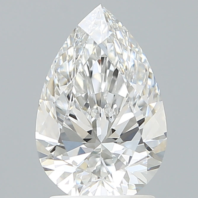 2.10 Carat Pear Shaped, Ideal Cut, E Color, VVS2 Clarity, IGI Certified Lab Grown Diamond