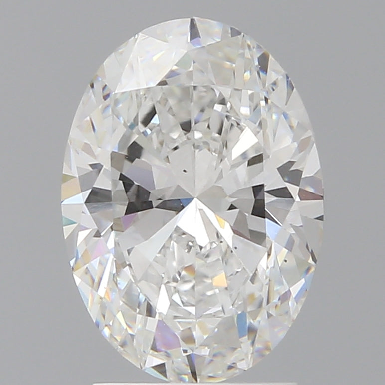 2.55 Carat Oval Shaped, Ideal Cut, D Color, VS2 Clarity, IGI Certified Lab Grown Diamond