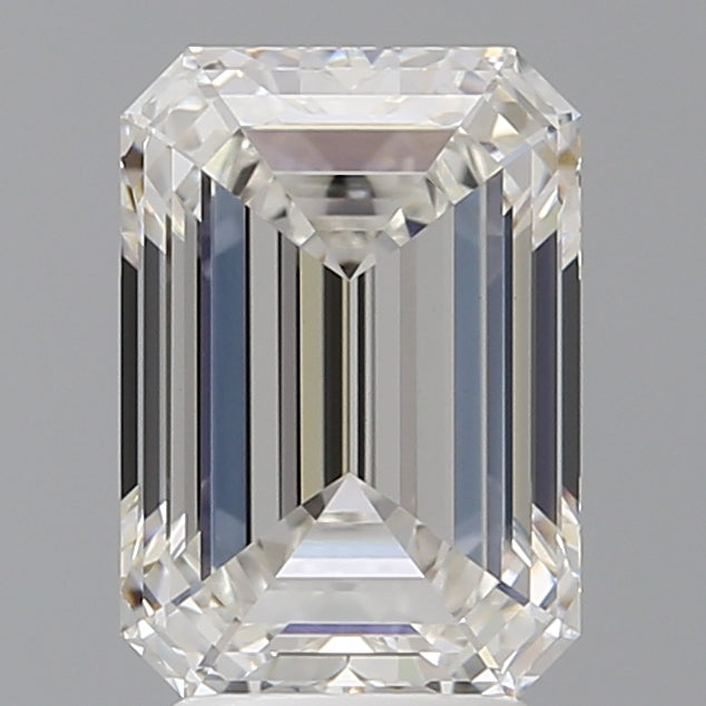 3.60 Carat Emerald Shaped, Ideal Cut, F Color, VVS2 Clarity, IGI Certified Lab Grown Diamond
