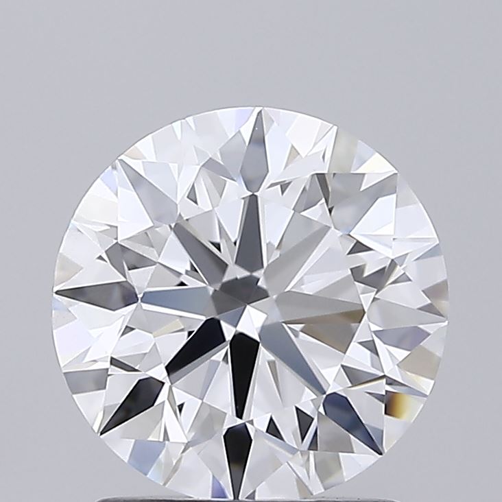 1.55 Carat Round Shaped, Ideal Cut, D Color, VS2 Clarity, IGI Certified Lab Grown Diamond
