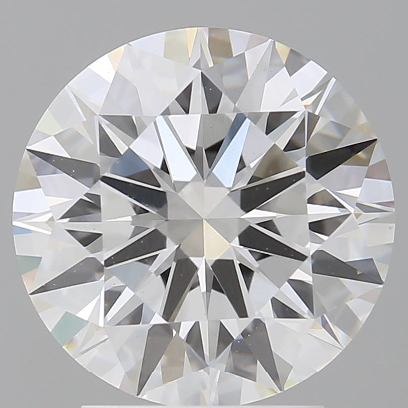 3.09 Carat Round Shaped, Ideal Cut, F Color, VVS2 Clarity, IGI Certified Lab Grown Diamond