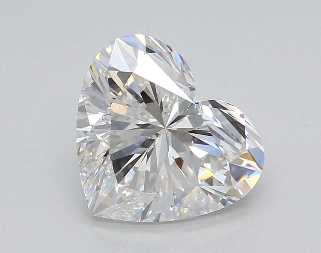 3.00 Carat Heart Shaped, Excellent Cut, E Color, VS1 Clarity, GIA Certified Lab Grown Diamond