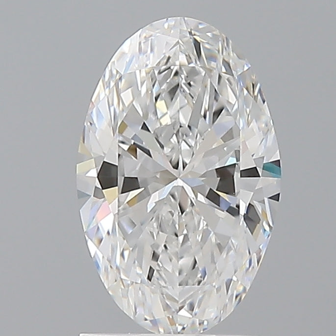 1.58 Carat Oval Shaped, Ideal Cut, D Color, VVS2 Clarity, IGI Certified Lab Grown Diamond