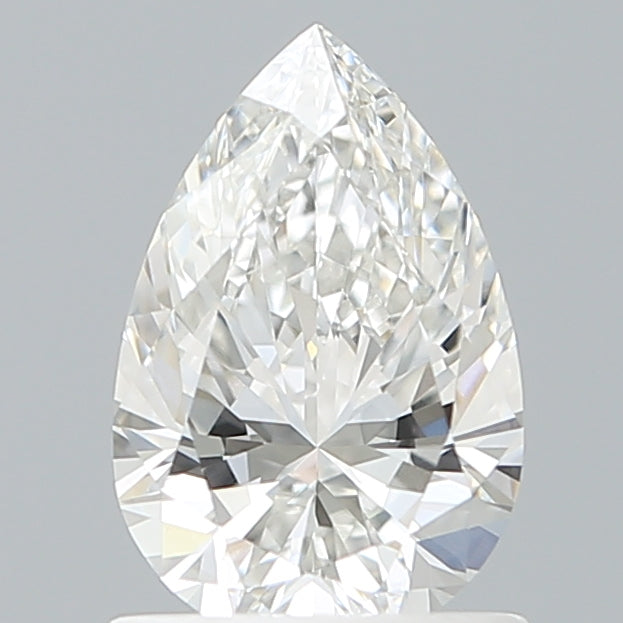 1.03 Carat Pear Shaped, Ideal Cut, F Color, VVS1 Clarity, IGI Certified Lab Grown Diamond