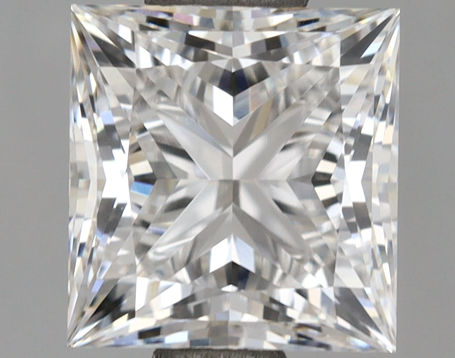 1.58 Carat Princess Shaped, Ideal Cut, E Color, VVS1 Clarity, IGI Certified Lab Grown Diamond