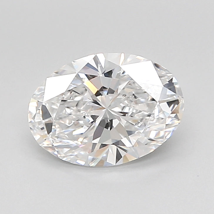 1.50 Carat Oval Shaped, Ideal Cut, D Color, VVS2 Clarity, IGI Certified Lab Grown Diamond