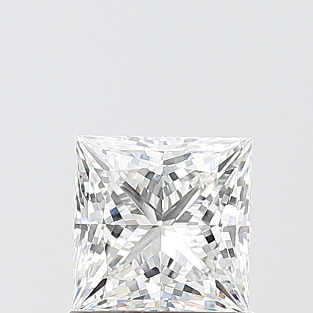 1.09 Carat Princess Shaped, Ideal Cut, E Color, VVS2 Clarity, IGI Certified Lab Grown Diamond