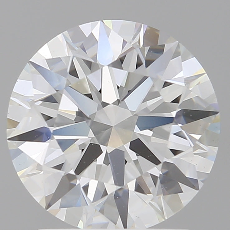 2.10 Carat Round Shaped, Ideal Cut, E Color, VVS2 Clarity, IGI Certified Lab Grown Diamond