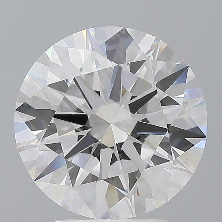 4.02 Carat Round Shaped, Ideal Cut, E Color, VVS2 Clarity, IGI Certified Lab Grown Diamond