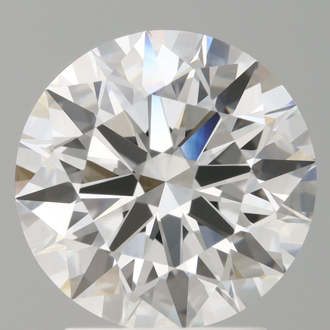 2.60 Carat Round Shaped, Ideal Cut, E Color, VVS2 Clarity, IGI Certified Lab Grown Diamond