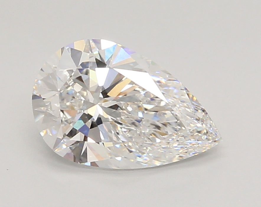 2.04 Carat Pear Shaped, Ideal Cut, E Color, VVS2 Clarity, IGI Certified Lab Grown Diamond
