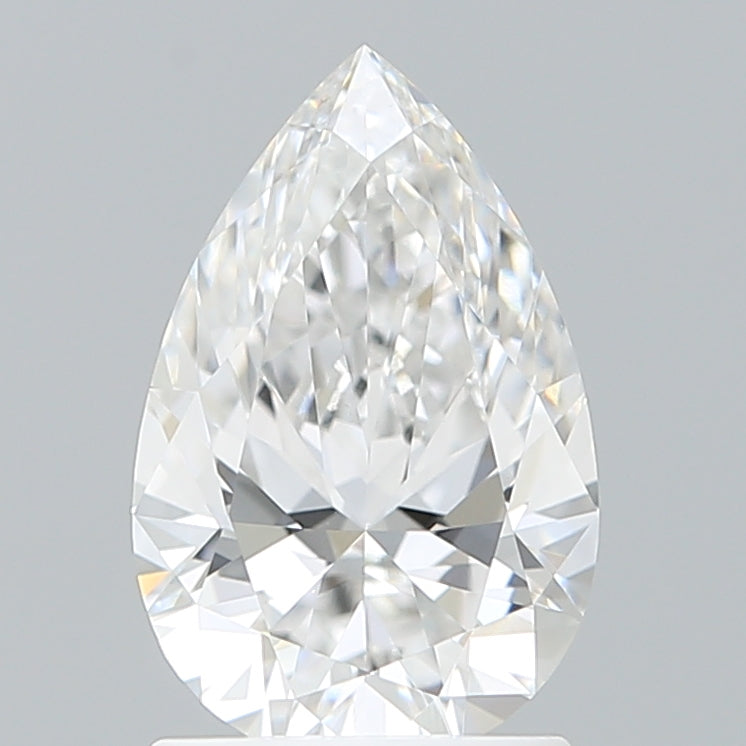 1.52 Carat Pear Shaped, Ideal Cut, E Color, VVS2 Clarity, IGI Certified Lab Grown Diamond
