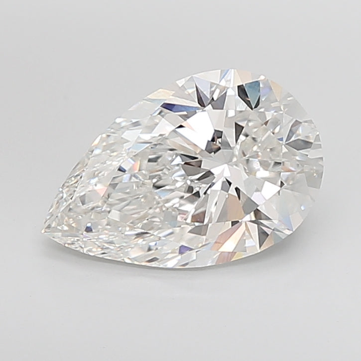 6.05 Carat Pear Shaped, Ideal Cut, E Color, VVS2 Clarity, IGI Certified Lab Grown Diamond
