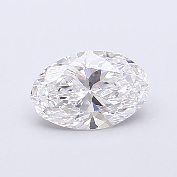 0.54 Carat Oval Shaped, Very Good Cut, D Color, VVS2 Clarity, IGI Certified Lab Grown Diamond