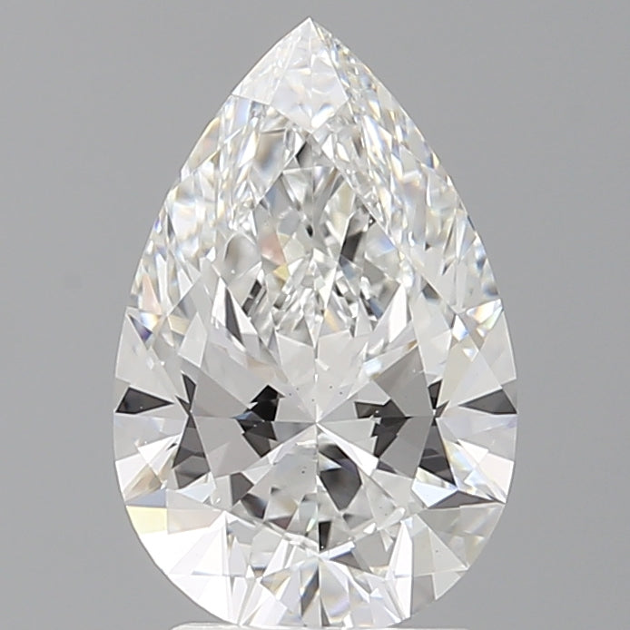 2.56 Carat Pear Shaped, Ideal Cut, E Color, VS1 Clarity, IGI Certified Lab Grown Diamond