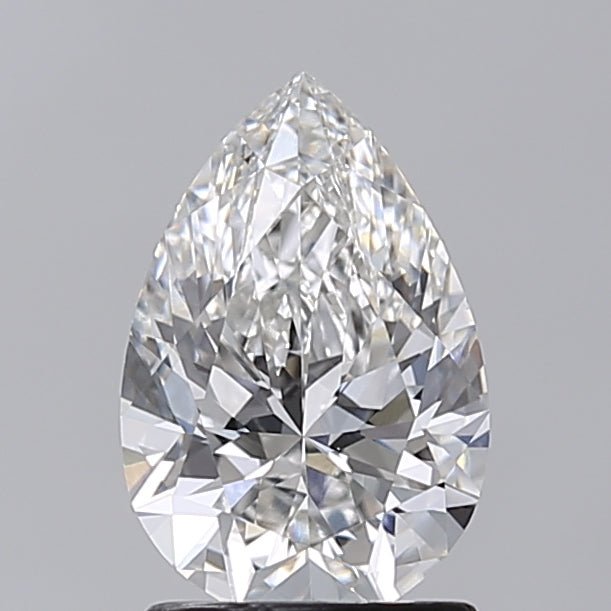 1.50 Carat Pear Shaped, Excellent Cut, F Color, VVS1 Clarity, IGI Certified Lab Grown Diamond