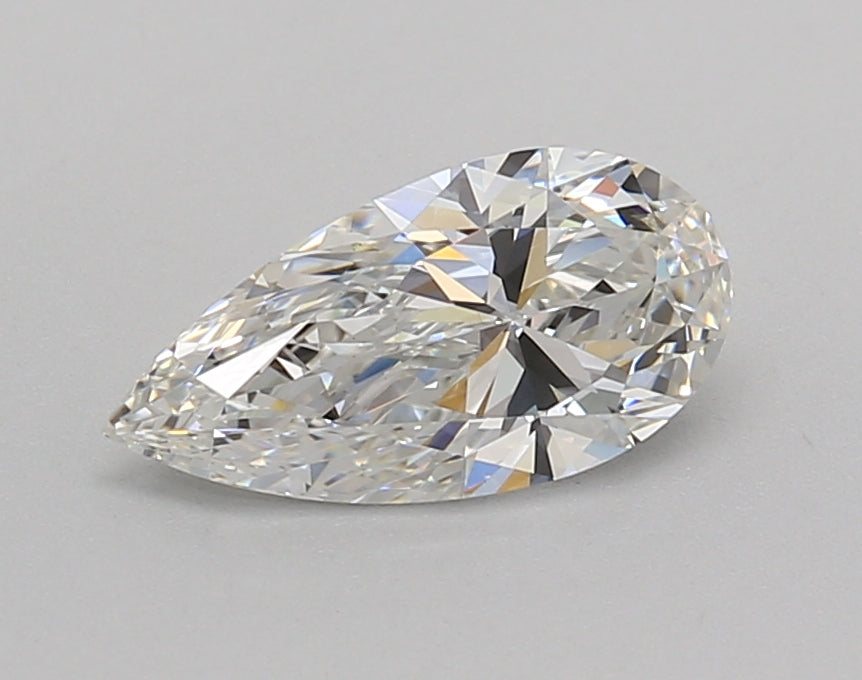1.01 Carat Pear Shaped, Ideal Cut, F Color, VVS2 Clarity, IGI Certified Lab Grown Diamond