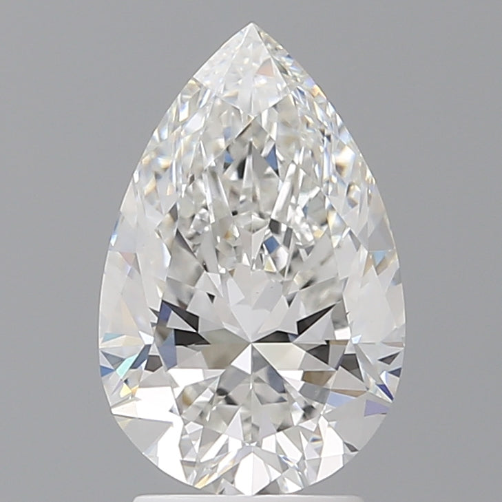 3.00 Carat Pear Shaped, Excellent Cut, F Color, VVS2 Clarity, IGI Certified Lab Grown Diamond