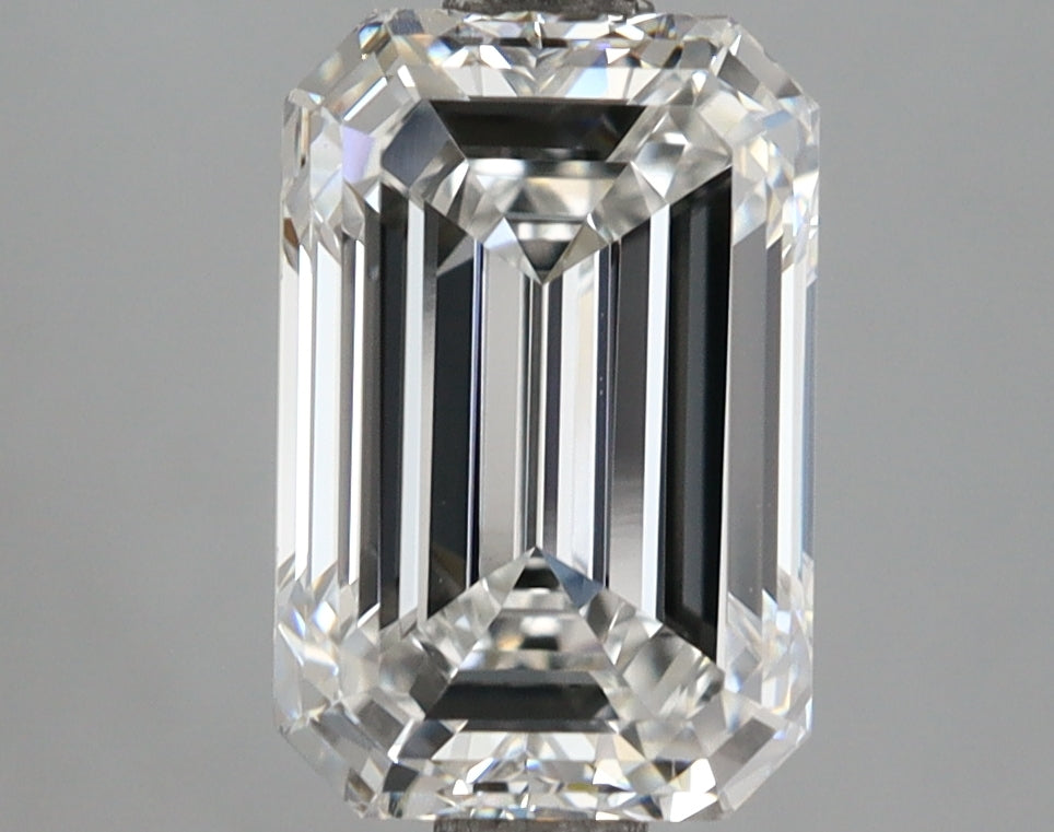 3.01 Carat Emerald Shaped, Ideal Cut, E Color, VVS2 Clarity, IGI Certified Lab Grown Diamond