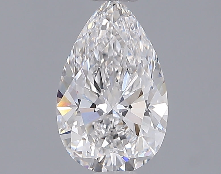 1.06 Carat Pear Shaped, Ideal Cut, D Color, VVS2 Clarity, IGI Certified Lab Grown Diamond