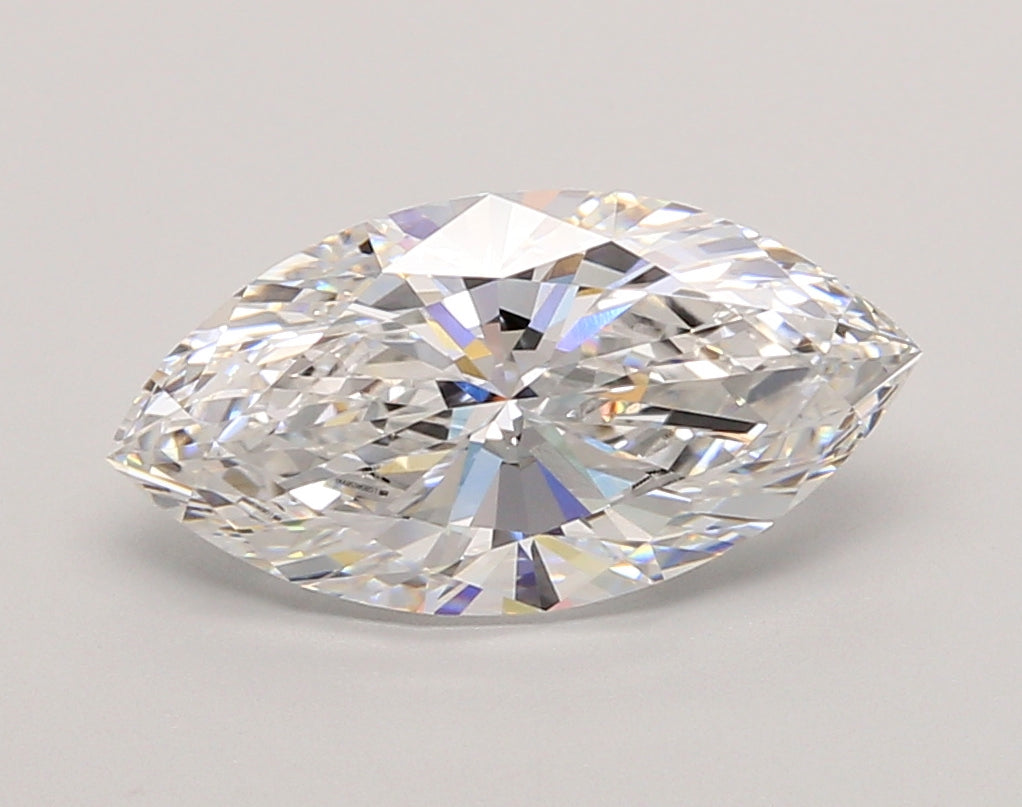 2.51 Carat Marquise Shaped, Ideal Cut, E Color, VVS2 Clarity, IGI Certified Lab Grown Diamond