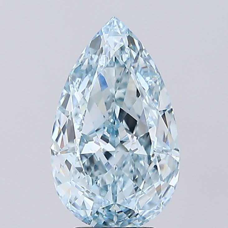 5.09 Carat Pear Shaped, Ideal Cut, VS1 Clarity, IGI Certified Lab Grown Diamond