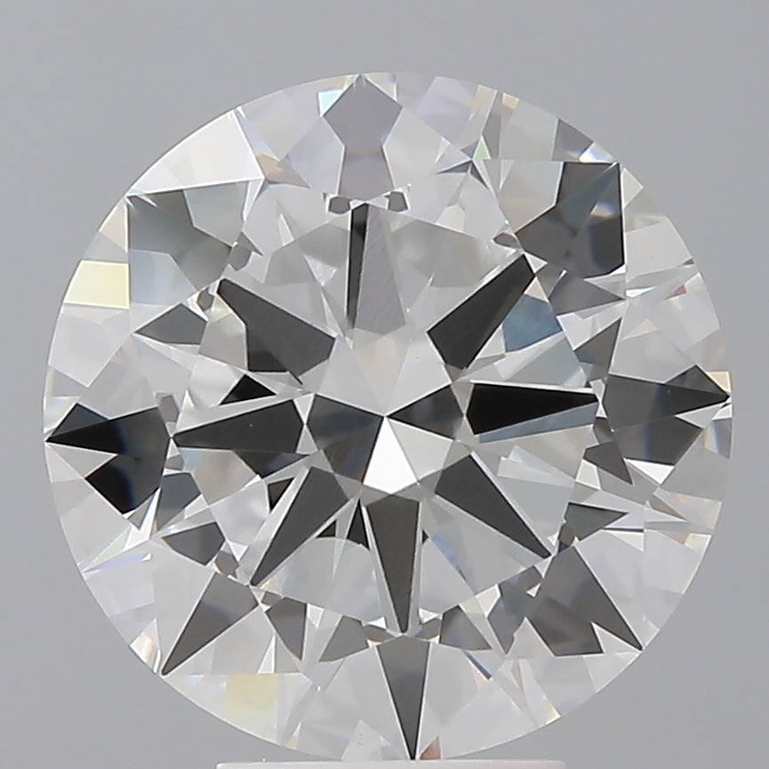 6.00 Carat Round Shaped, Excellent Cut, F Color, VVS2 Clarity, IGI Certified Lab Grown Diamond