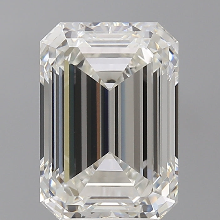 4.60 Carat Emerald Shaped, Ideal Cut, G Color, VVS2 Clarity, IGI Certified Lab Grown Diamond