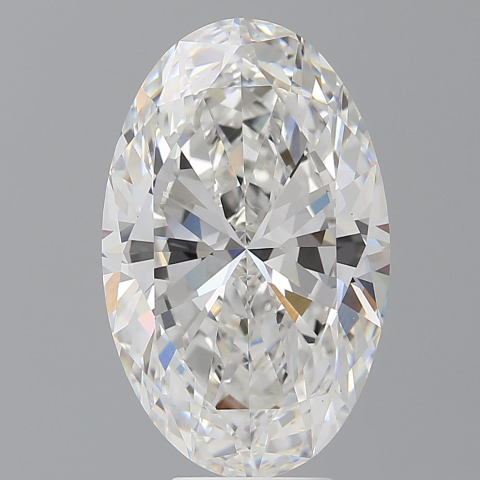 7.57 Carat Oval Shaped, Excellent Cut, F Color, VVS2 Clarity, IGI Certified Lab Grown Diamond