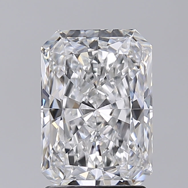2.02 Carat Radiant Shaped, Ideal Cut, D Color, VVS2 Clarity, IGI Certified Lab Grown Diamond
