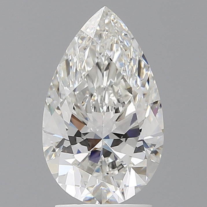 2.56 Carat Pear Shaped, Ideal Cut, F Color, VS1 Clarity, IGI Certified Lab Grown Diamond
