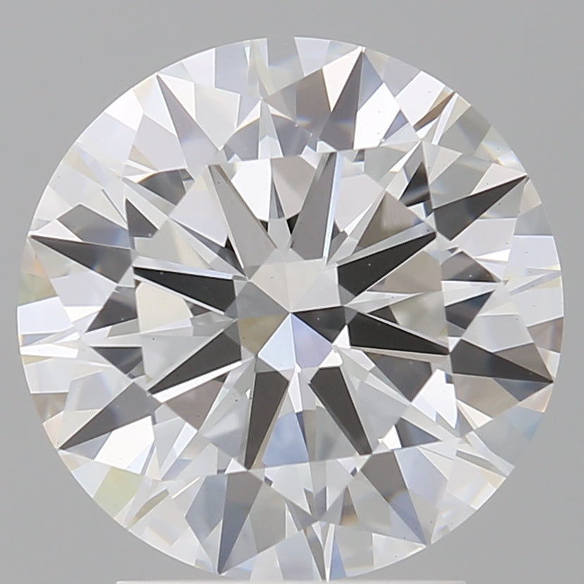 3.02 Carat Round Shaped, Excellent Cut, E Color, VVS2 Clarity, IGI Certified Lab Grown Diamond