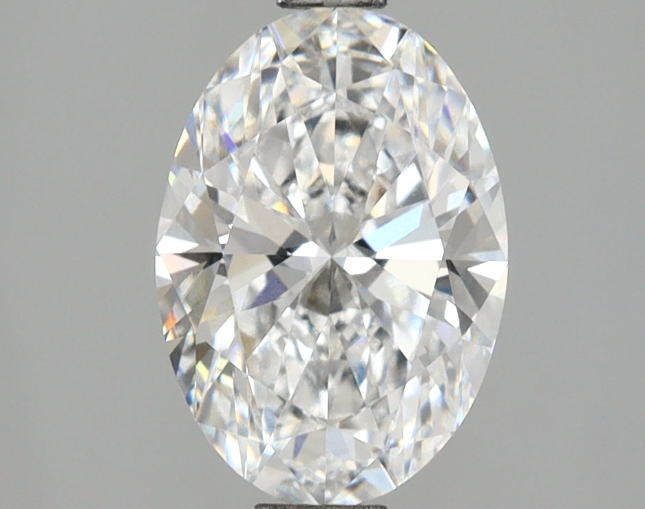 2.97 Carat Oval Shaped, Excellent Cut, D Color, VVS2 Clarity, IGI Certified Lab Grown Diamond