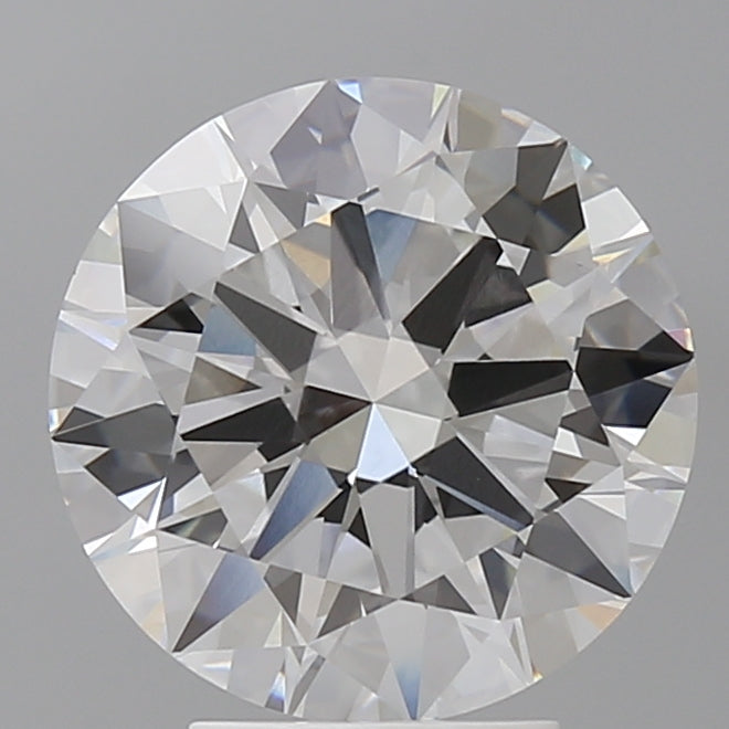 4.10 Carat Round Shaped, Excellent Cut, E Color, VVS2 Clarity, IGI Certified Lab Grown Diamond
