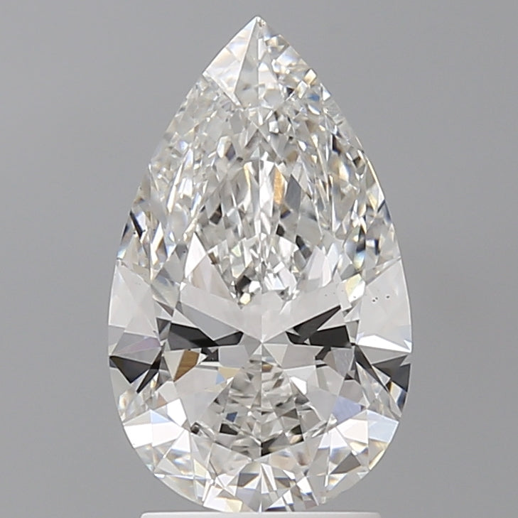 2.50 Carat Pear Shaped, Ideal Cut, F Color, VS2 Clarity, IGI Certified Lab Grown Diamond