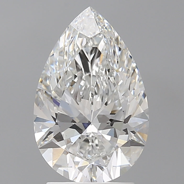 2.58 Carat Pear Shaped, Ideal Cut, E Color, VS1 Clarity, IGI Certified Lab Grown Diamond