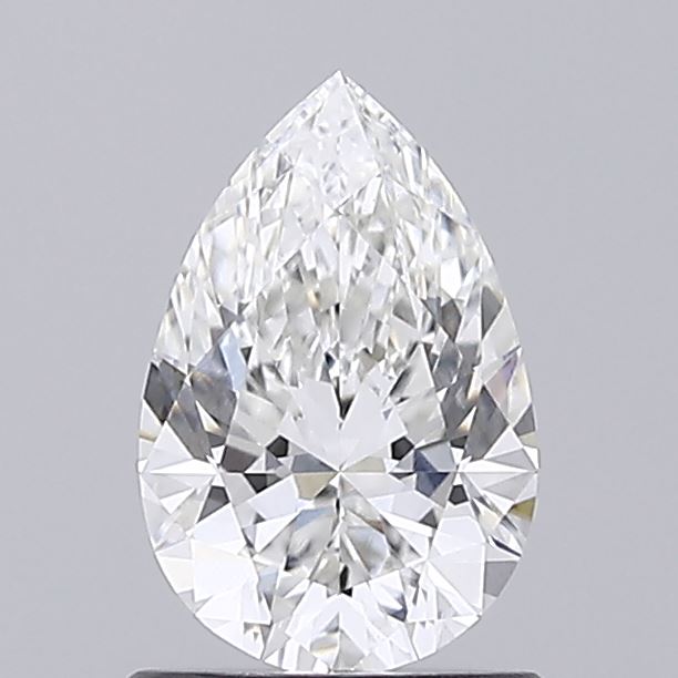1.02 Carat Pear Shaped, Ideal Cut, F Color, VVS2 Clarity, IGI Certified Lab Grown Diamond
