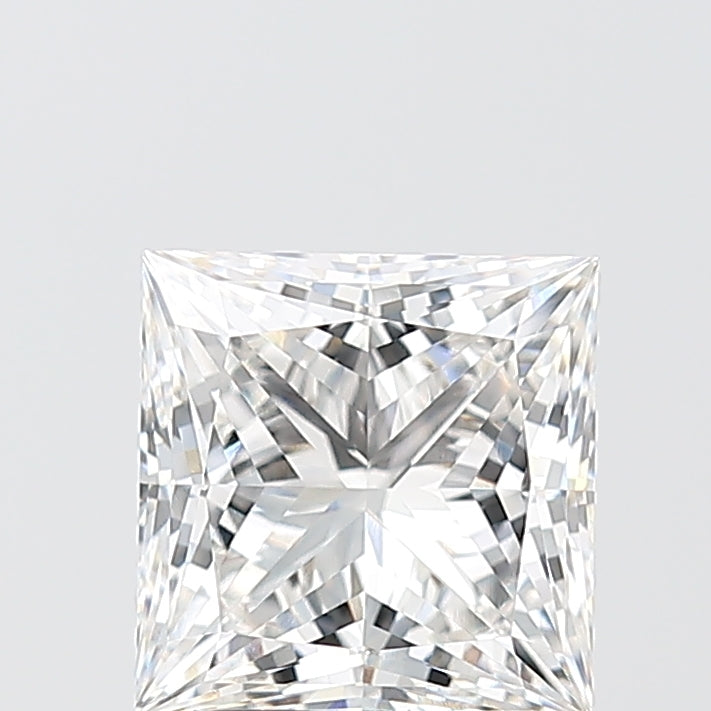 2.07 Carat Princess Shaped, Ideal Cut, F Color, VVS2 Clarity, IGI Certified Lab Grown Diamond