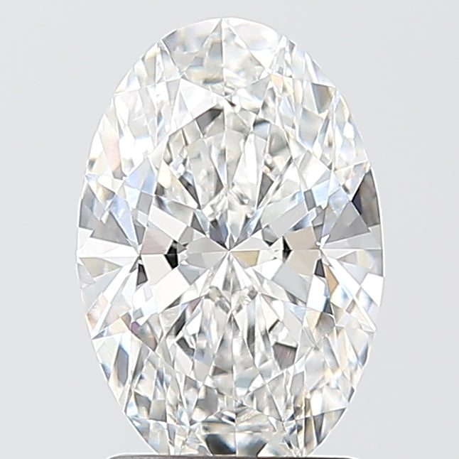 1.59 Carat Oval Shaped, Ideal Cut, D Color, VVS2 Clarity, IGI Certified Lab Grown Diamond