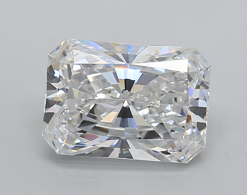 2.10 Carat Radiant Shaped, Excellent Cut, D Color, VS1 Clarity, IGI Certified Lab Grown Diamond