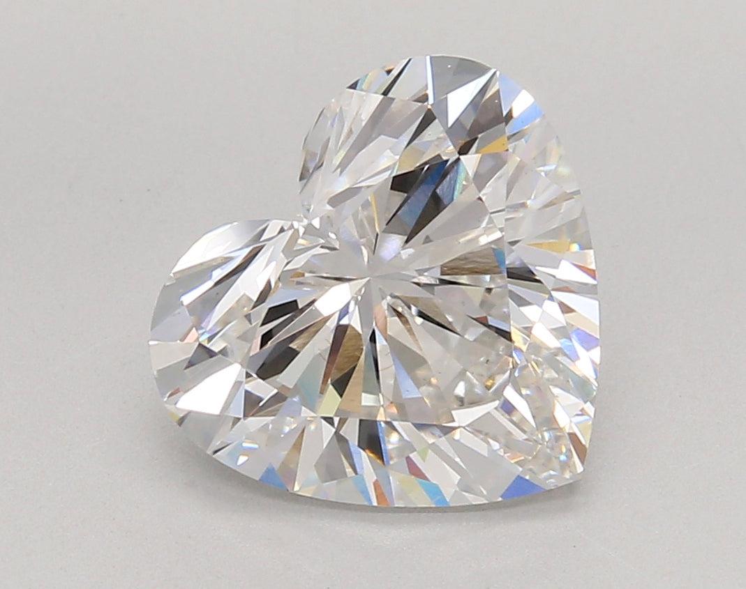 4.05 Carat Heart Shaped, Ideal Cut, E Color, VS1 Clarity, IGI Certified Lab Grown Diamond