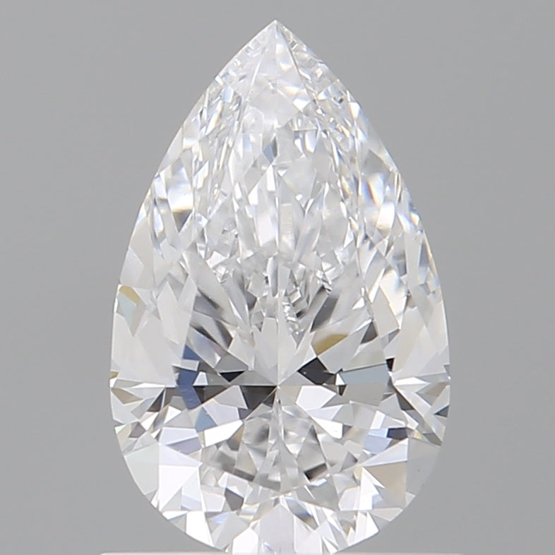 1.04 Carat Pear Shaped, Ideal Cut, D Color, VVS2 Clarity, IGI Certified Lab Grown Diamond