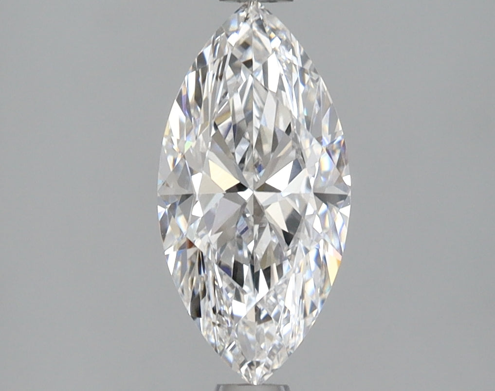 1.26 Carat Marquise Shaped, Excellent Cut, D Color, VVS2 Clarity, IGI Certified Lab Grown Diamond