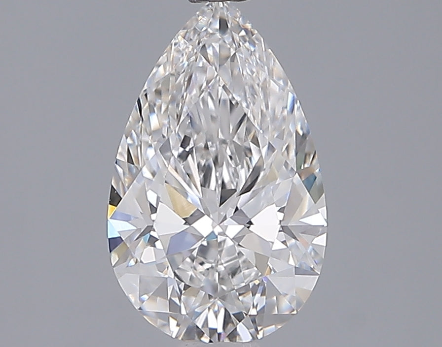 1.53 Carat Pear Shaped, Ideal Cut, D Color, VVS2 Clarity, IGI Certified Lab Grown Diamond