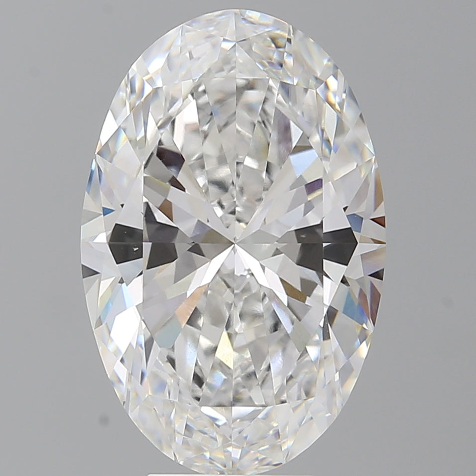 7.59 Carat Oval Shaped, Ideal Cut, E Color, VVS2 Clarity, IGI Certified Lab Grown Diamond