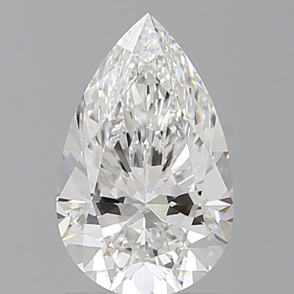 1.58 Carat Pear Shaped, Excellent Cut, E Color, VVS2 Clarity, IGI Certified Lab Grown Diamond