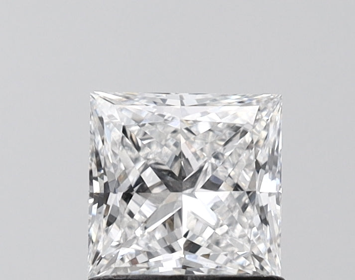 1.01 Carat Princess Shaped, Excellent Cut, D Color, VVS2 Clarity, IGI Certified Lab Grown Diamond