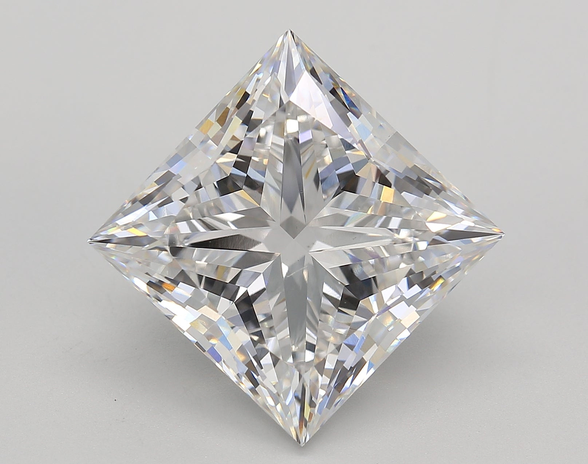 11.43 Carat Princess Shaped, Ideal Cut, F Color, VS1 Clarity, IGI Certified Lab Grown Diamond